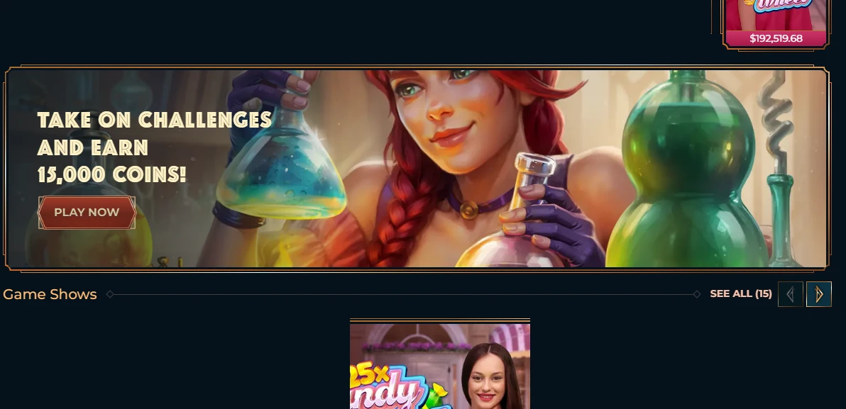 Monster Win live casino